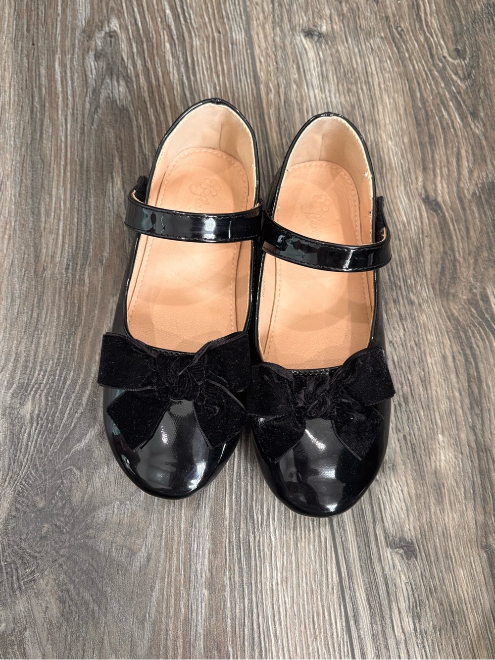 Girls' Mary Jane Dress Shoes with Bow - Black